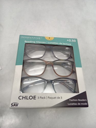 3PK Innovative Eyewear chloe Reading Glasses - +2.50 - Assorted Designs (Model: 8859150) image 2