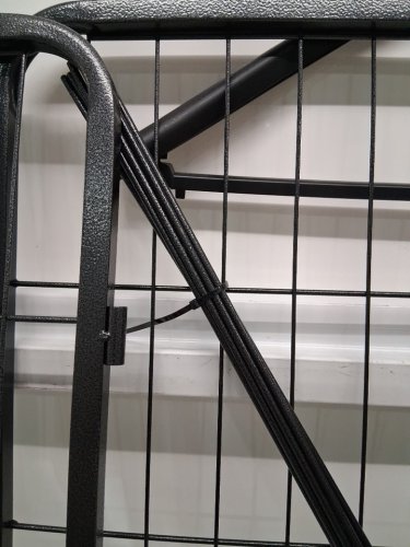MEDEHOO Heavy Duty Portable Dog Fence/playpen - 8 panels - each panel 31" - 18.7 Sq. FT - black (model: air50) image 7