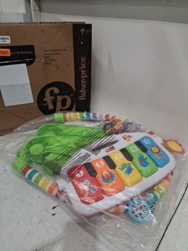FISHER-PRICE DELUXE KICK & PLAY PIANO GYM and MARACAS - multicolour (MODEL: GDD08-9963) image 3