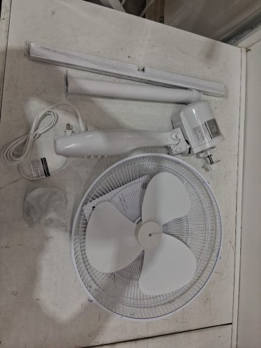 Tooltech 3-Speed oscillating pedestal fan - 16" - white (model: 100077) image 2
