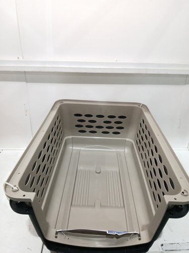 Petmate Vari Fashion Single-Door Plastic Dog Kennel - LARGE 32"- HOLDS 30-50LBS - BROWN/BLACK image 5