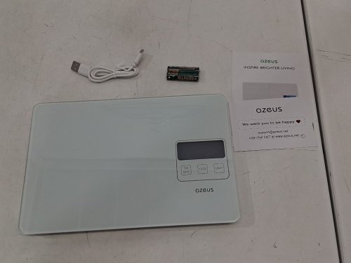 AZEUS Digital Kitchen food Scale - USB Rechargeable, High Precision to 0.04oz, 11lbs Capacity - white (model: k28h) image 3