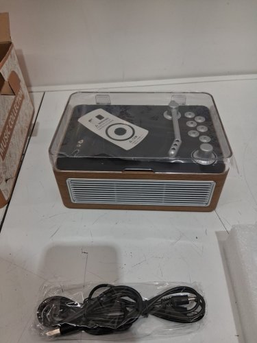 RETRO STYLE Portable Bluetooth CD PLAYER  - oak (MODEL: Y-02) image 3