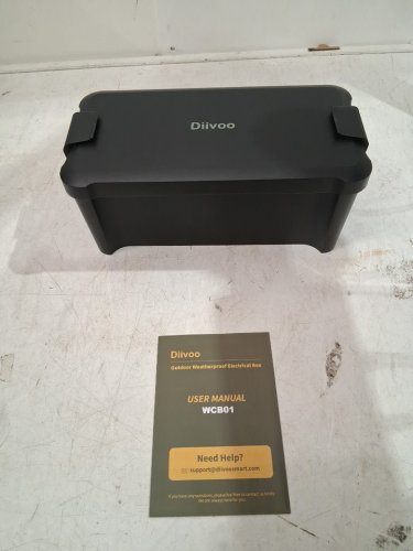 Diivoo Outdoor Weatherproof Electrical Box with 4 Cable Slots - 10.8" - Black (Model: WCB01) image 2