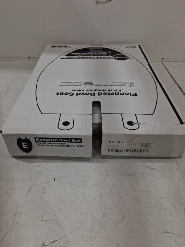 KOHLER ELONGATED TOILET SEAT - 18 5/8" - WHITE image 4