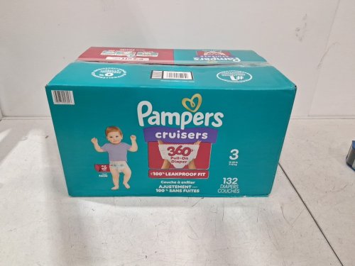 132PK PAMPERS PULL ON CRUISERS 360° 100% LEAKPROOF FIT DISPOSABLE BABY DIAPERS - SIZE 3 (16 - 28LBS) image 4