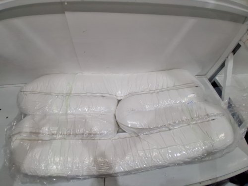 CLOUD FRAME Modular Soft Foam Square Bed BASE WITH REMOVEABLE AND Washable Zip Cover - QUEEN - WHITE LINEN (MODEL: image 7