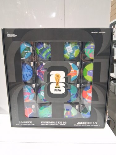 16pc fifa world cup 2026 host cities soccer ball set in display box - size 1(mini) - assorted (model: 1872202) image 2