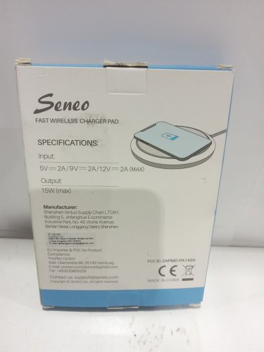 SENEO WavePad 149 FAST WIRELESS CHARGER PAD 15W/7.5W for Apple/ 10W for Samsung (model: PA149A) image 4
