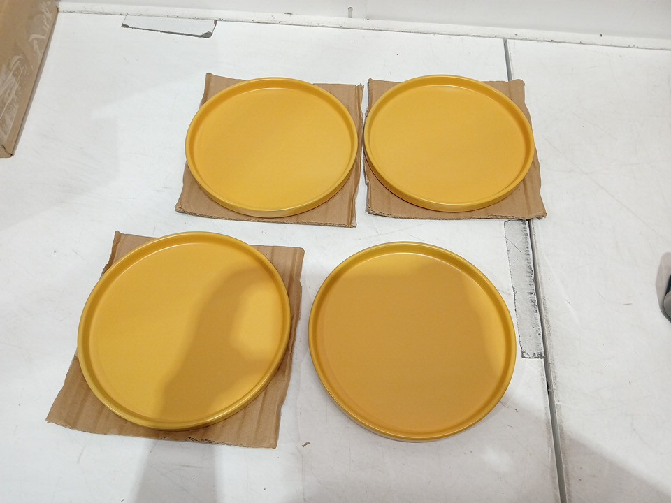 16PC stone + lain stoneware collection dinnerware set - yellow - (model: blb1132) image 7