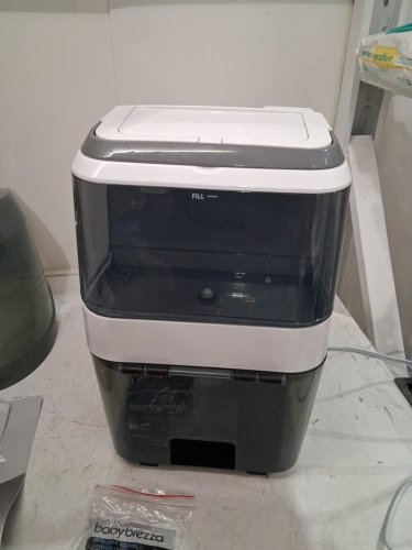 BabyBrezza Bottle Washer Pro 3-in-1 washer/sterilizer/dryer - holds 4 bottles - black/white (model: BRZ0103) image 6