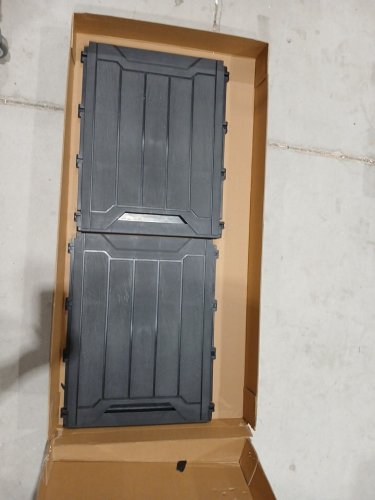 outdoor resin storage deck box - 80 gal - 46" x 23" x 19" - black (model: pure & easy ftpldb-0216) image 5