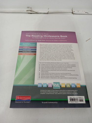 (Paperback) The Reading Minilessons Book: Your Everyday Guide for Literacy Teaching: Grade 1 by Fountas & Pinnell Literacy image 3