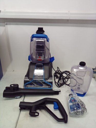 BISSELL POWERCLEAN POWERFUL & LIGHTWEIGHT TURBOBRUSH PET UPRIGHT CARPET CLEANER - 120V - BLUE - (MODEL:3939C) image 3