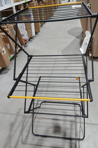 joseph joseph airframe max 3 tier clothing rack - 70ft - black/yellow image 5