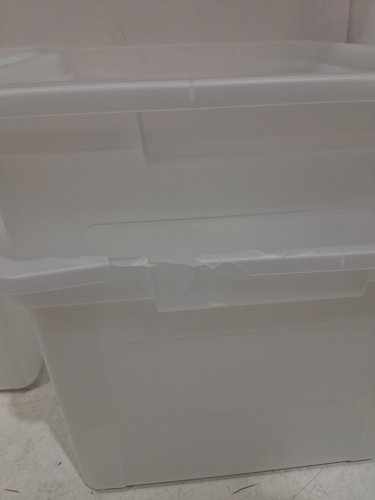 4PK IRIS CLEAR Storage Bins with Lids - 23.7L - 18" x 14" x 10" - CLEAR image 4