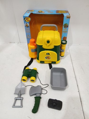 8PC KID'S Bass Pro Shops Explorer Backpack Toy Kit - GREEN /ORANGE image 3