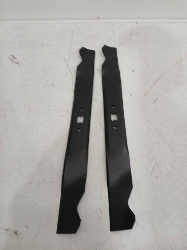 2pk High Lift Mulching lawn mower blades fit 38" cutting decks - 19-5/16" - black (model:  MTD 742-0610 & 942-0610) image 3