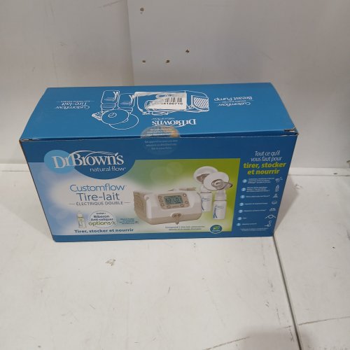 Dr. Brown's Customflow Hospital Strength Double Electric Breast Pumps with Adjustable Settings, includes Breast Milk Collection Bottles, Flanges and  Other Pumping Essentials image 3