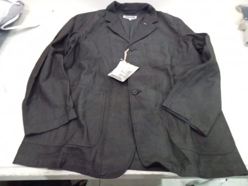 mens ENGINEERED GARMENTS WORKADAY Blazer Charcoal Cotton Heavy Oxford - small - black image 2