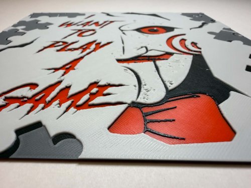 8"x8" 3D Printed- Jigsaw- Textured Photo image 2