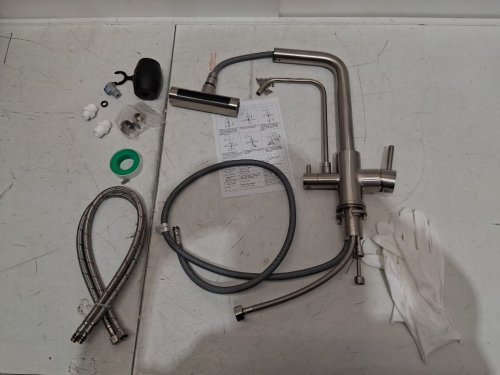simple and luxury pull down kitchen faucet - silver (model: tbm8059c) image 3
