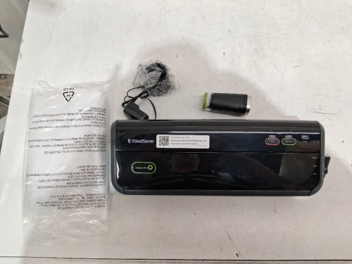 FoodSaver Vacuum Sealing Machine Starter Kit with Vacuum Seal Storage Bags and Rolls - black (model: fm2010) image 2