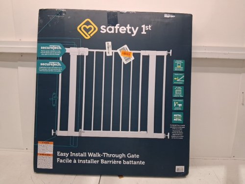 SAFETY 1ST EASY INSTALL WALK THROUGH BABY GATE - 29" - 38" x 28" - WHITE (MODEL: GA105CWHOf2) image 2
