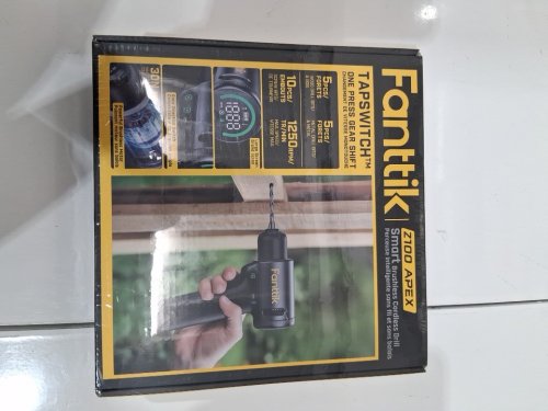 21pc fanttik z100 apex smart brushless cordless drill - 1250rpm - 30nm torque - black (model: 1922062) image 2