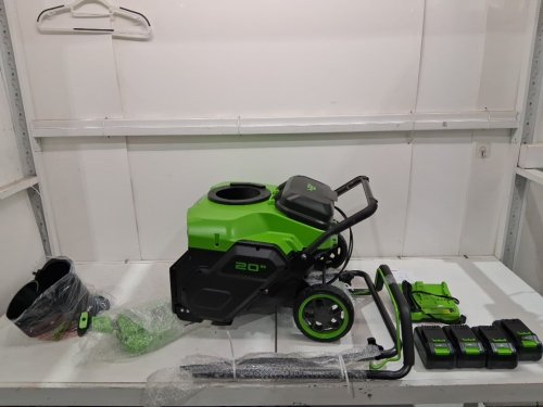 Greenworks POWERALL 20" Brushless Snow Blower Kit with battries and charger - 48v - (MODEL:sn3200) image 2