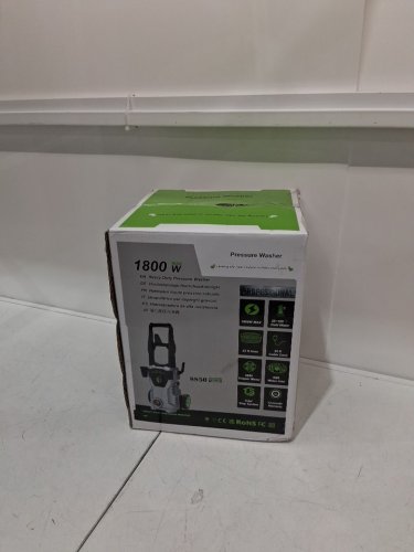 Patoolio Electric High Pressure Washer with Foam Cannon - 23FT Hose - 1800w - 4500PSI - 2.8gpm - green/grey (model:w8) image 2