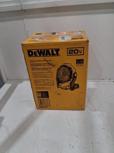DEWALT CORDLESS 3 BLADE JOBSITE FAN - MAX 20V, UP TO 650 CFM **TOOL ONLY** - BLACK/YELLOW (MODEL: DCE512B) image 2