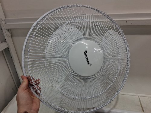 TOOLTECH 3-SPEED OSCILLATING PEDESTAL FAN - 16" - WHITE (MODEL: 100077) image 4