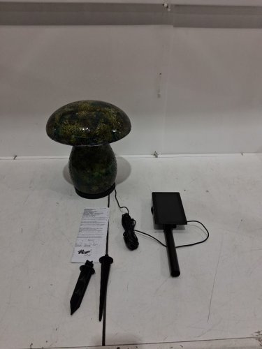 Aurora Lighting Solar Mosaic Mushroom Light - 10" - GREEN (MODEL 1938047) image 3