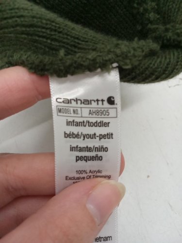Infant / Toddler Carhartt Acrylic Beanie Hat - OSFM - Dark Green (Style: AH8905) image 3