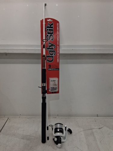 9PC ugly stik complete saltwater fishing rod kit - 7ft - White/black (model: 1501808) image 2
