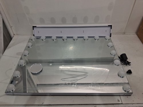 Hollywood Makeup Mirror WITH 18 LED LIGHTS - 31.5" x 25" - white (model: CA-BDM8004-WH-8062-d ) image 3