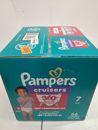 66PK PAMPERS CRUISERS 360° DIAPERS - SIZE 7 - MULTICOLOURED image 2