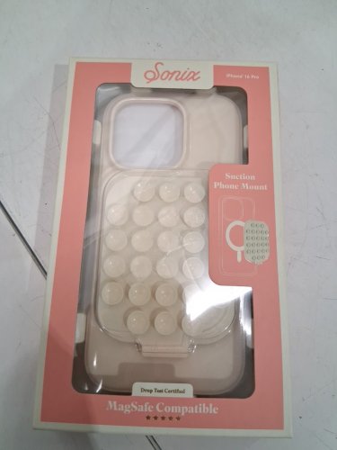 SONIX magsafe CASE FOR IPHONE 16 pro with SUCTION PHONE MOUNT - BEIGE (Model: A23-S004-M011) image 3