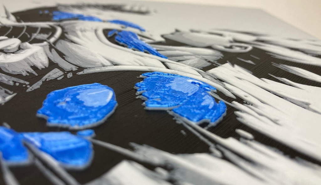 8"x8" 3D Printed - Vegeta - Dragon Ball- Textured Photo image 3