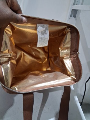 Igloo Cognac Premium 9-Can Luxe Lunch Tote Cooler Bag - 9.02" x 9.02" - Cognac image 3