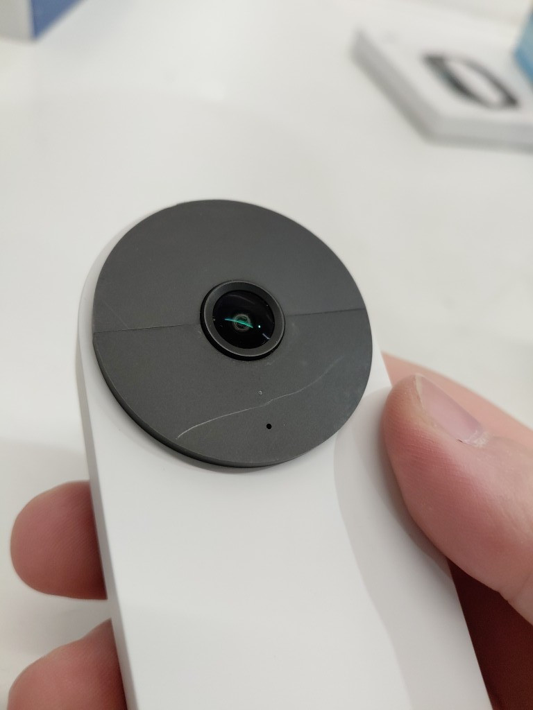 GOOGLE NEST WI-FI DOORBELL - USB-C RECHARGEABLE BATTERY - SNOW (MODEL: GWX3T / GA01318-CA) image 3