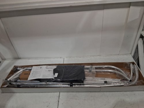 Kemi moto 3 Bow Bimini Top for Boat - 72" x 46" x 67" to 72" - Black (Model: B1604-00301-BK-US) image 3