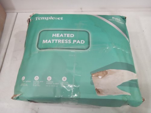 Templewet single Control Heated sherpa fleece Mattress Pad - 4 Heat Settings - full/15" Deep - white image 2