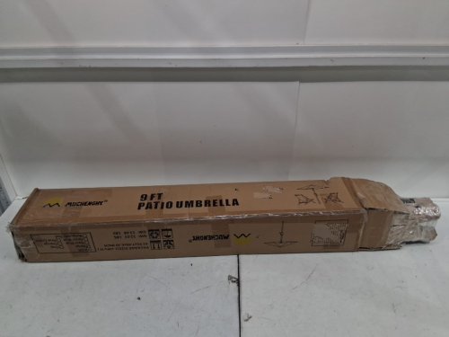 MUCHENGHY PATIO UMBRELLA WITH PUSH TILT AND 8 RIBS - 9ft - beige (MODEL:A012-002) image 2