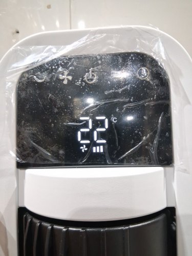 omnibreeze premium 38" Rotating tower fan with wifi CONTROL, 5-SPEEDS & REMOTE - white/BLACK (model: 5333021/dc2313r-g) image 4