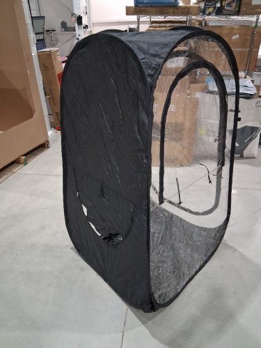 OUTDOOR WEATHER POD WITH CARRY BAG AND GROUND SPIKES - 5FT X 30" X 44" - CLEAR/BLACK image 5