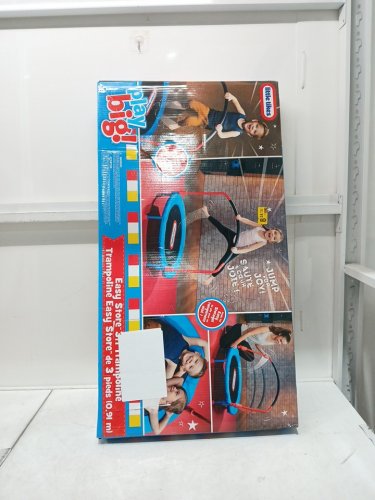 LITTLE TIKES Play Big EASY-STORE KIDS TRAMPOLINE  - 3FT - 55LBS max - BLUE/MULTICOLOUR (MODEL: 642265PC) image 2