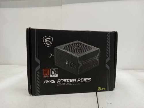 MSI MAG A750BN PCIE 5 non modular Gaming Power Supply - 80 Plus BronzeCertified 750w - black image 2