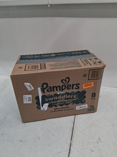 60PK PAMPERS ABSORBENT SWADDLERS - SIZE 8 - Animal Pattern image 2